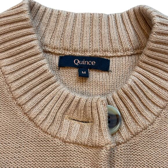Quince Tan Women's Cardigan Sweater - Picture 5 of 7